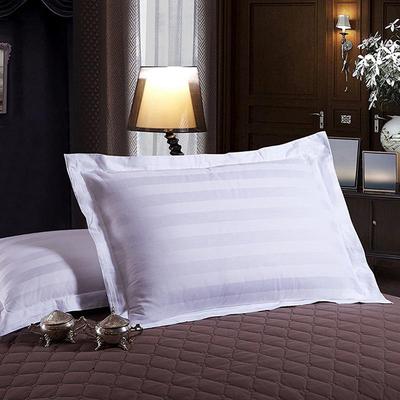Yeni 1 ADET Pamuklu çap 45 * 75 yastık kılıfı otel pamuklu yatak takımı kalın saten şerit saf beyaz
