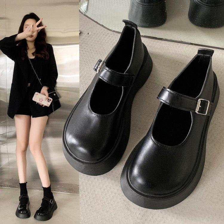 Mary Jane Shoes for Women  Retro Flat Heeled Women's Single Shoes Soft and Comfortable Ballet Shoes Zapatos De Mujer Q14