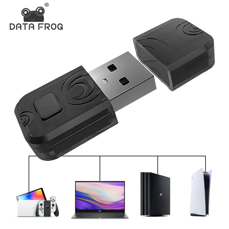 

DATA FROG Bluetooth-сумісний USB-адаптер для бездротової гарнітури, сумісний з Nintendo Switch Adaptador-приймач для контролера PS5, PS4 емоції кольору
