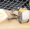 4 In 1 Cheese Shredder Ultra Sharp Rotary Cheese Grater Garlic Ginger Shredder Manual Stainless Steel for Parmesan Cheese Garlic