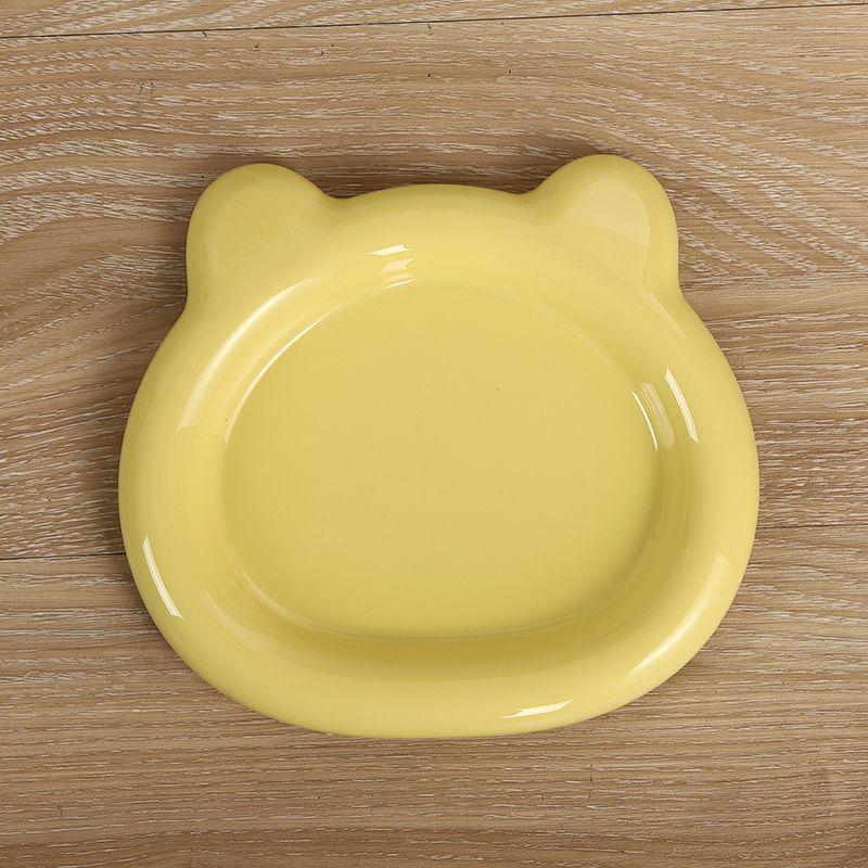 Adorable Cat Bear Dessert Plate - Cute, Plastic, Hot-Selling Breakfast Dish