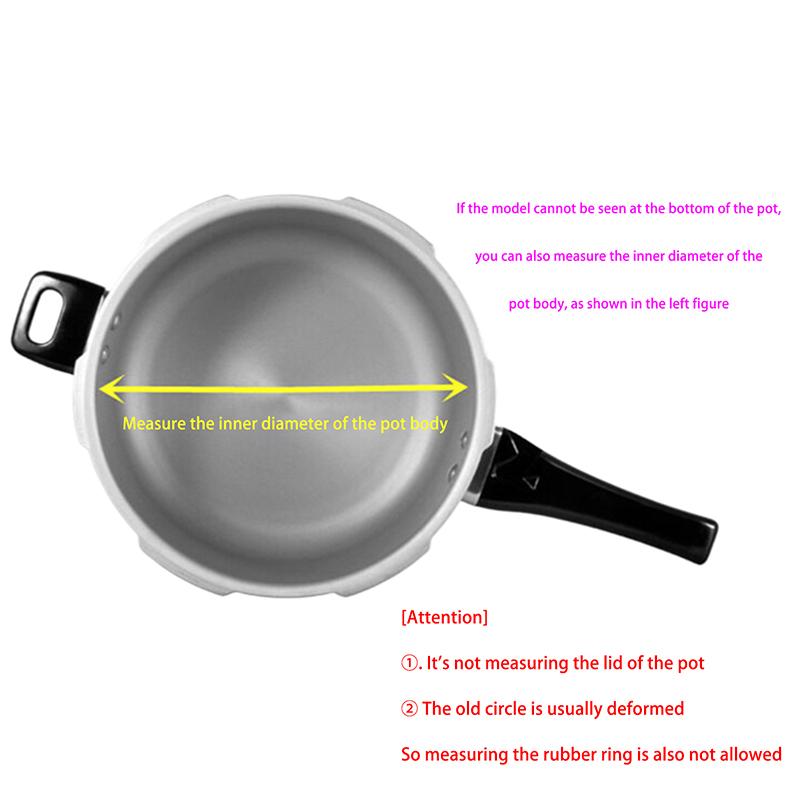 Silicone Rubber Gasket Sealing Ring High Temperature Resistant For Aluminum Pressure Cooker 18/20/22/24/26/28/30/32/34/36Cm