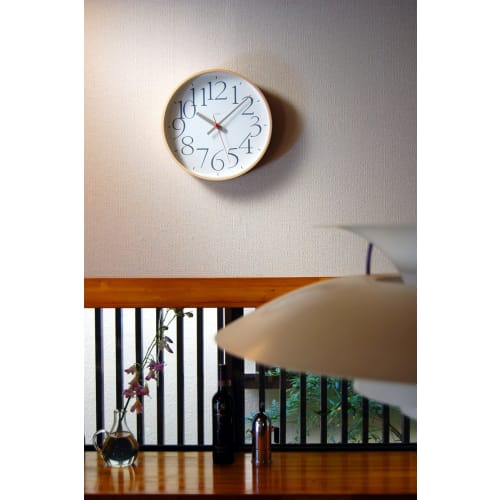 Lemnos AY Clock RC AY14-10 GN Wall Clock, Radio-Controlled, Analog, Green