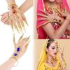 Tip Protection Jewelry Gift Golden Finger Bracelet Belly Dance Bracelet Knuckle Rings Nail Rings
