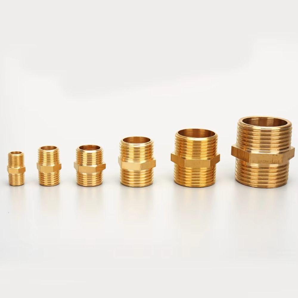 Quick Fit Adapter Brass Brass Tube Fitting Male Thread BSP Brass Nipple 1/8" 1/4" 3/8" 1/2" 3/4" 1" BSP Coupler Fitting