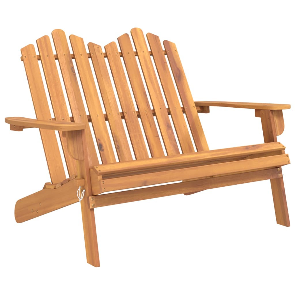 Vidaxl Adirondack Garden Bench, 126 Cm, Solid Acacia Wood