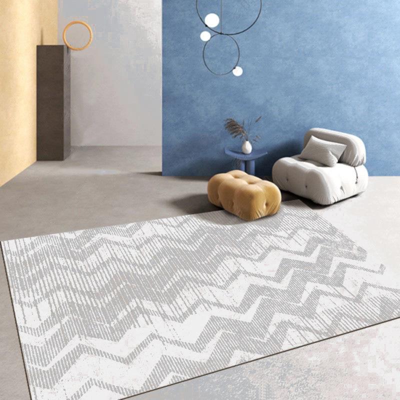 Nordic Light Luxury Imitation Cashmere Living Room Carpet | Non-Slip Floor Mat
