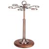 Desktop Iron 6 Bottles Wine Cup Rack Glass Holder Display Shelf Organizer DecorationBronze