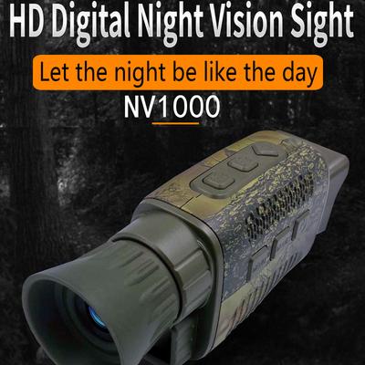 Outdoor Monocular Optical Monocular Device 9 Languages 5X Digital Zoom Photo Video Playback 200M Full Dark Viewing Distance for