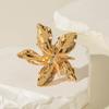 Jewelry Alloy Hollow Sun Pearl Ring, Geometric Irregular Flower Leaf Ring Set