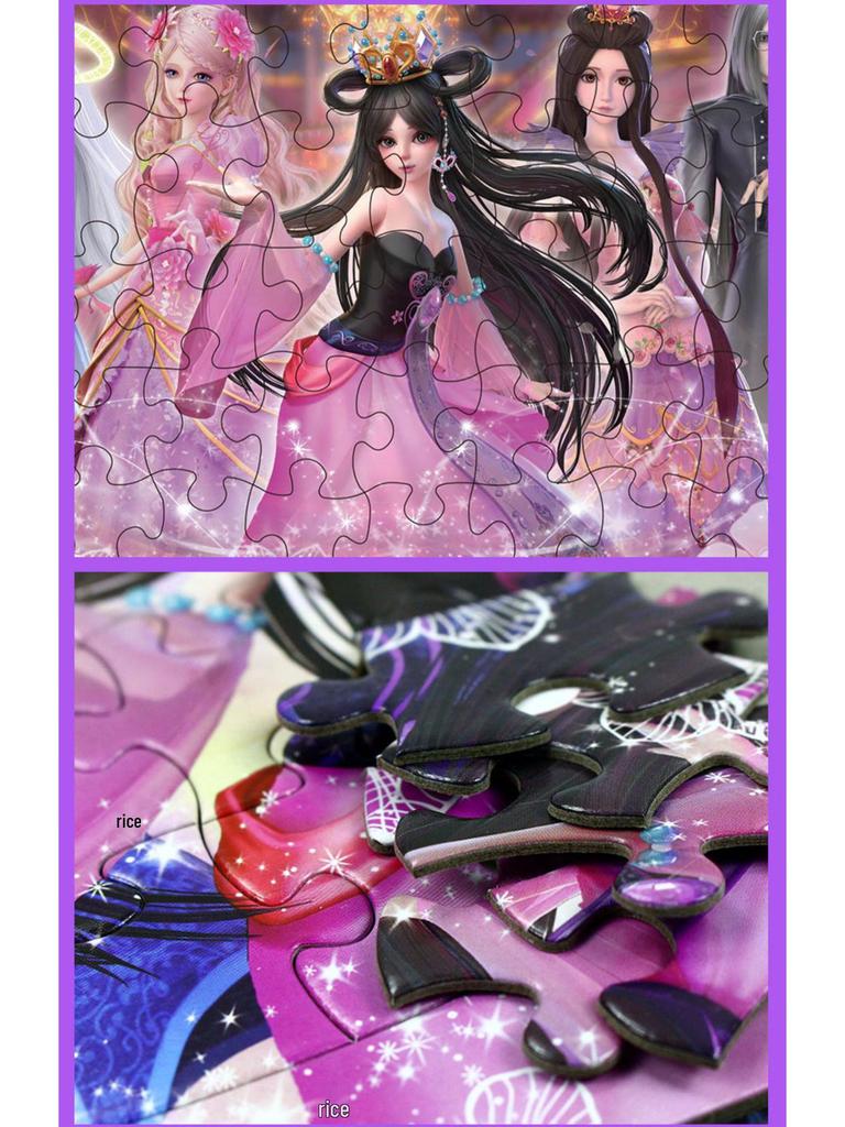 Výprodej Ye Luoli Fairy Dream 100dílné puzzle pro věk 3-8 let: Hračka pro rané vzdělávání s princeznovskou tématikou