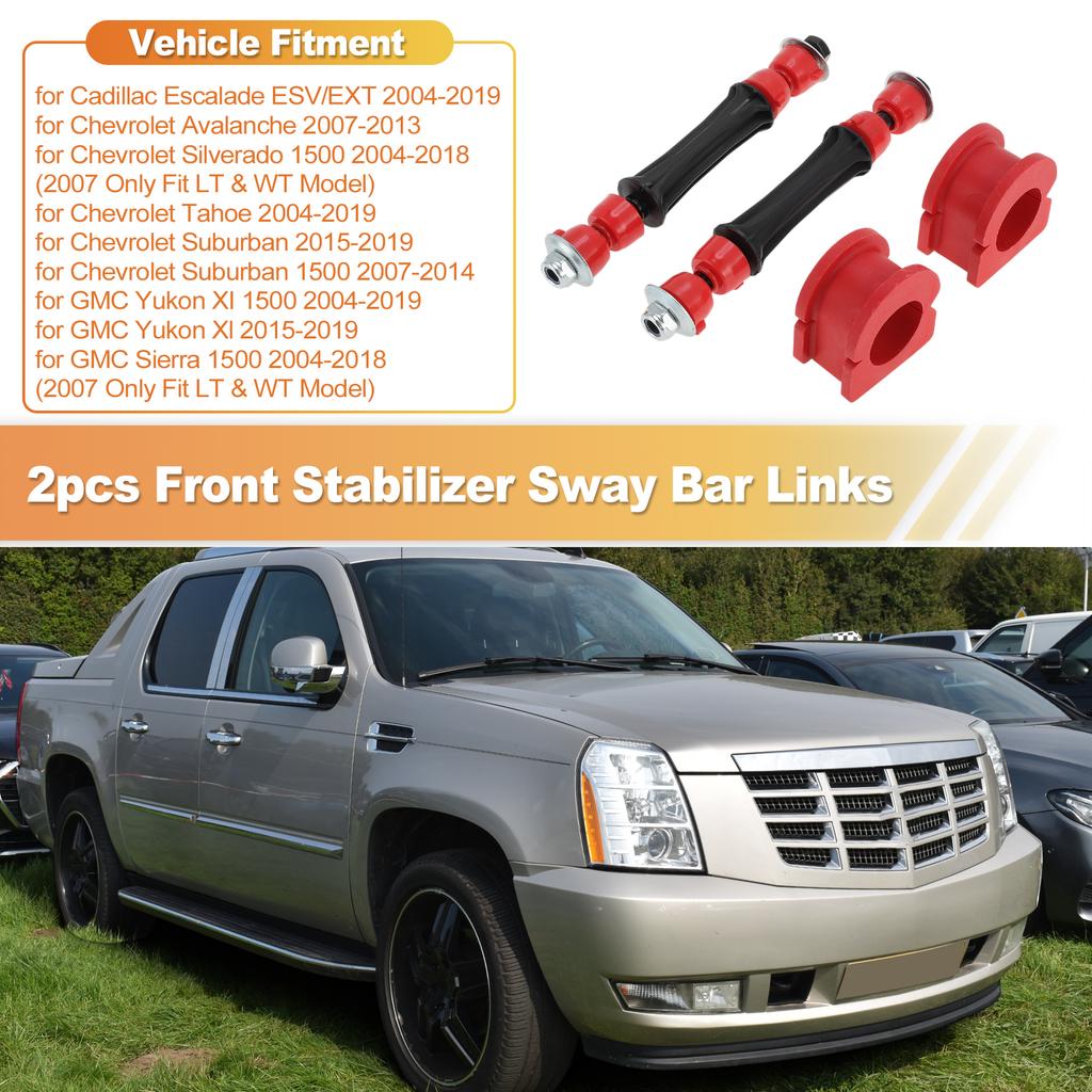 UXCELL K700538/K200222 Front Sway Bar Links Bushing for Chevy Silverado for GMC Sierra