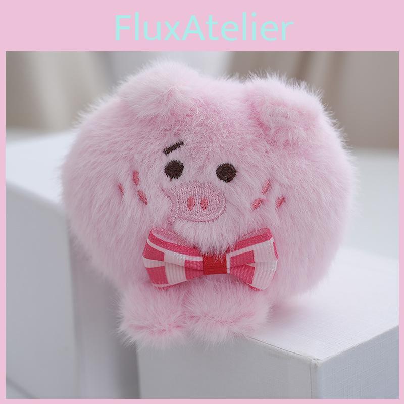 Adorable Sweet Pig Plush Toy With Bow Tie Keychain Perfect For Kids And Collectors