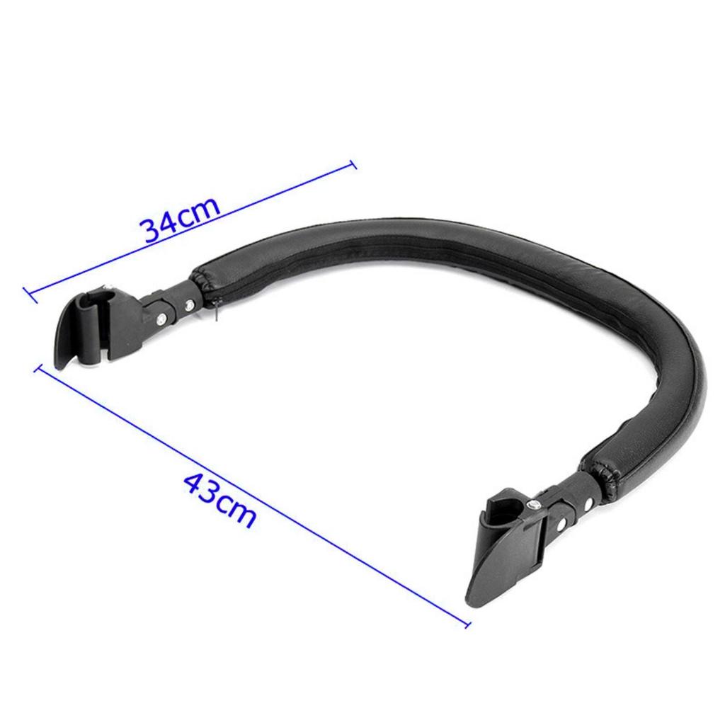 Safety Baby Trolley Armrest Bumper Bar Adjustable Universal Comfortable Surface Bar for Kids Crib Stroller Bar Replacement