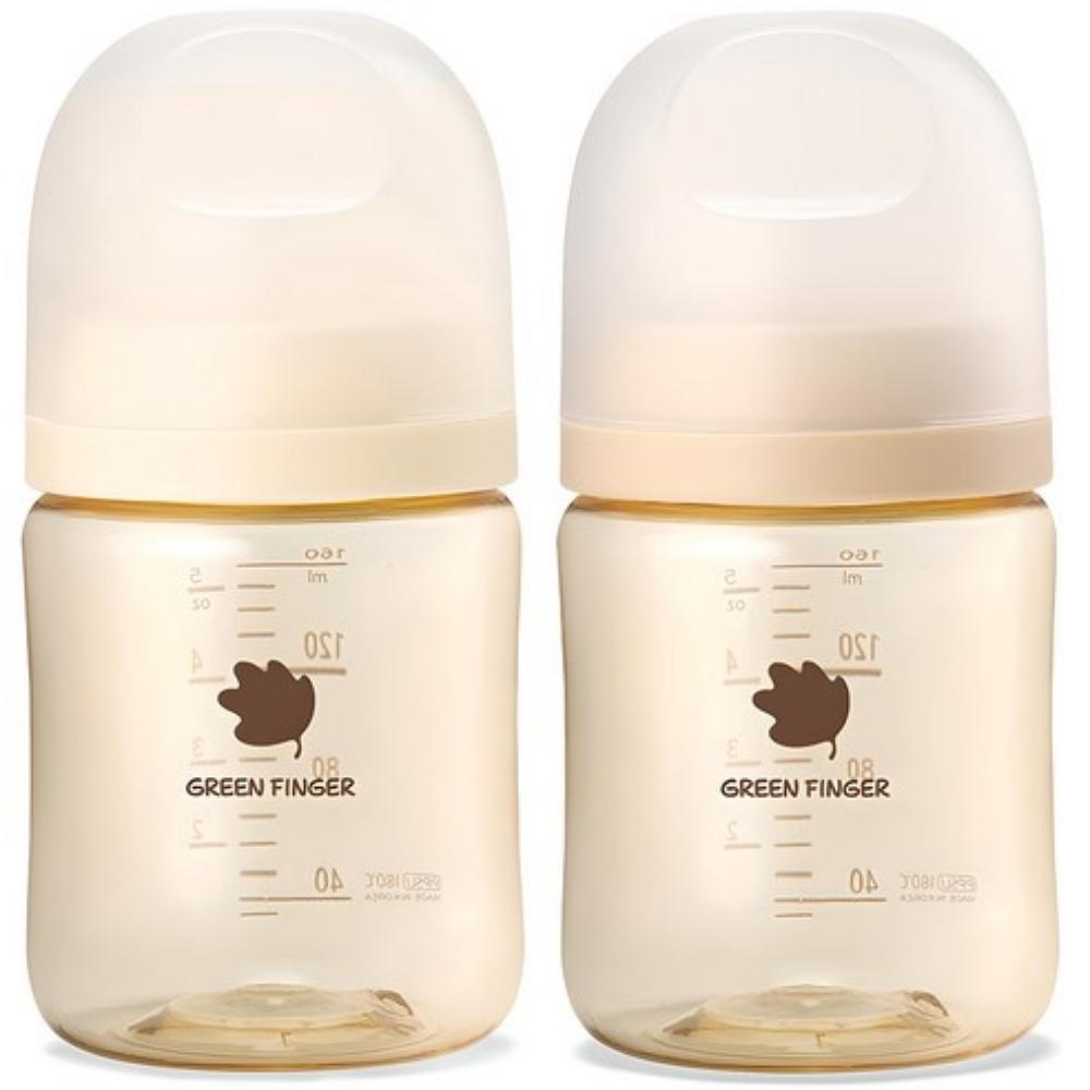 BebeGrow PPSU Baby Bottle Twin Pack Wide Neck Anti-Colic Feeding Bottle