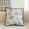 45X45Cm New Luxury Chenille Cushion Cover Nordic Black White Modern Abstract Geometry Patterns Sofa Office Pillowcase Home Decor