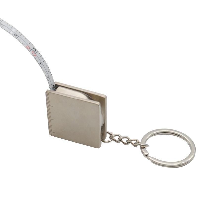 Creative Fashion Portable Multifunctional Metal Tape Measure Keychain Gifts Practical Gadget