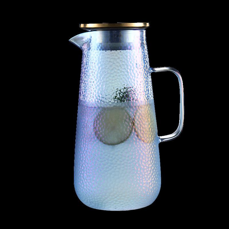 Electroplated Colorful Glass Pot Heat Resistant Glass Teapot for Tea In a Cup Teapot With Infuser Kettle Pu Erh Gaiwan Set Pots