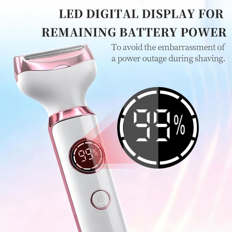Rechargeable Body Hair Shaver Multifunctional Electric Hair Removal Device Arm Leg Face Shaving Tool For Smooth Shaving