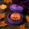 Slow Rebound Stress Balls 1/4Pcs Halloween Pumpkin Relief Toy with Steamer, Glitter Mini Reliever Head Squeeze Sensory Toy, Party Favors for Kids and