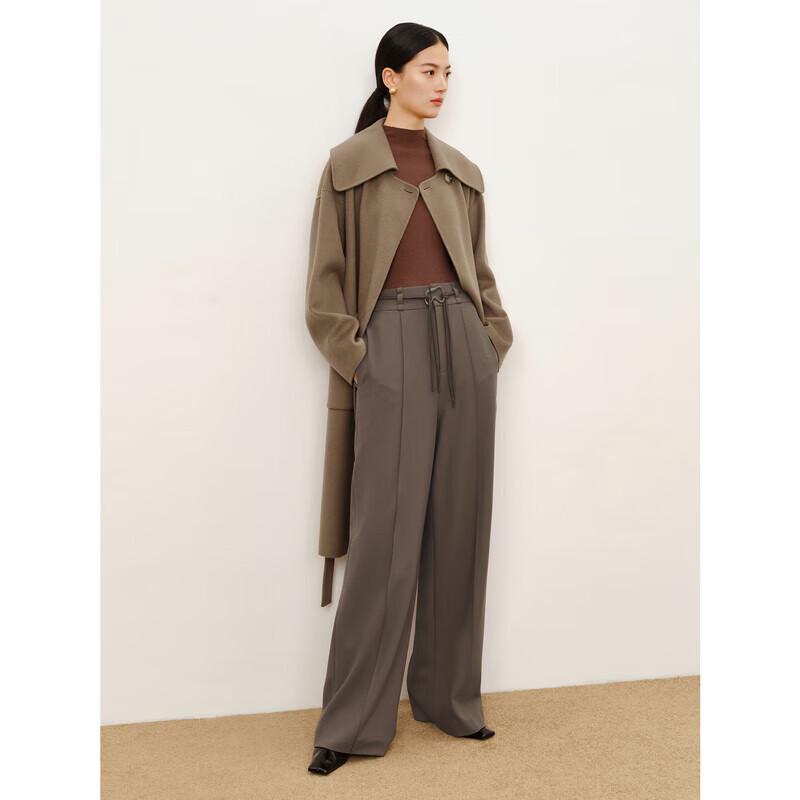 

JZ ANNAKO Элегантное пальто с лацканами из шелковой шерсти M