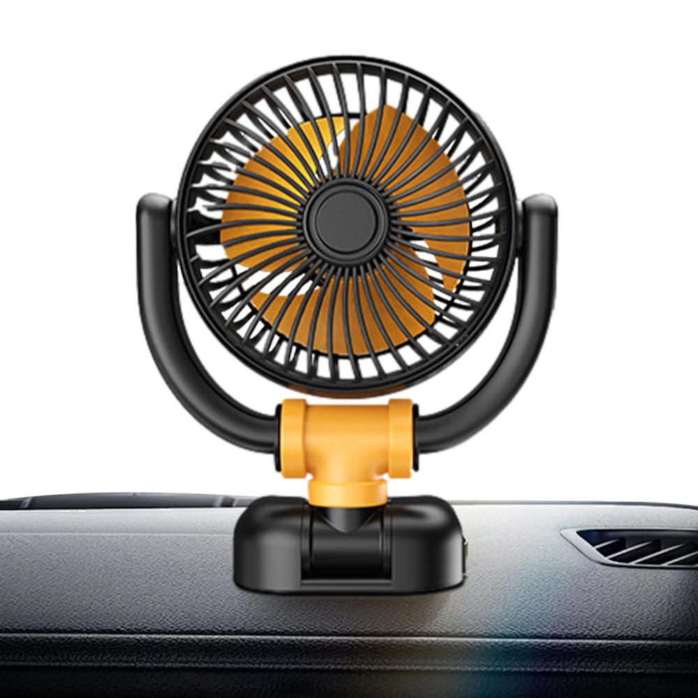 

Мини-вентилятор Портативный автомобильный вентилятор Вращающийся на 360 градусов Мощное охлаждение Тихий Мини-портативный вентилятор Для внедорожника Автодома Грузовика Дома Настольный И многое другое