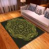 Line Printing Three-Dimensional Carpet Living Room Runway Green Floor Mat