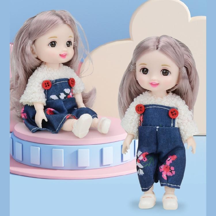 Fashionable Toddlers Mini Dolls for Little Girl Toy Collection 3D Eye Cute Dolls