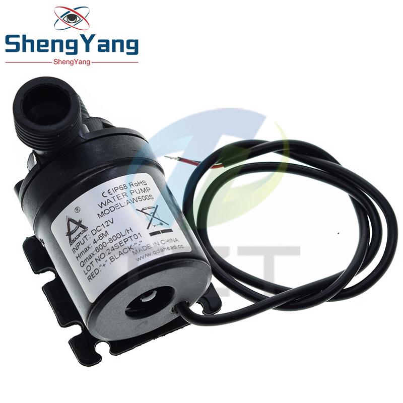 משאבת מים שקטה במיוחד מיני DC 12V 19W 800 ליטר/שעה מנוע ללא מברשות טבולה משאבת מים לאקווריום בריכה מזרקה לאקווריום גינה
