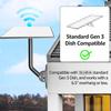 Starlink Gen 3 V3 Receiver Antenna Mount Kit 360 Degree Adjustable Outdoor Use Metal Elbow Wall Bracket Versatile Installation