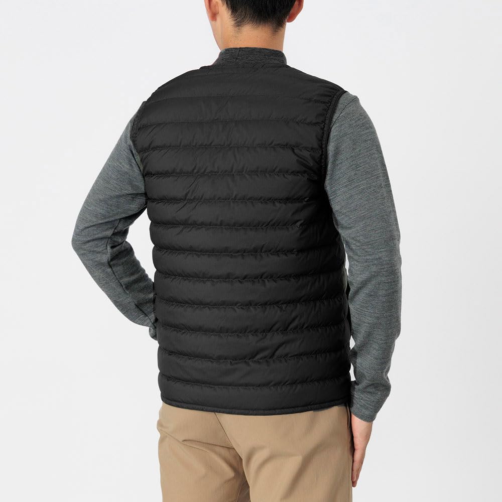 Montbell Superior Down Round Neck Vest Men's, 1101670 Black, Size M