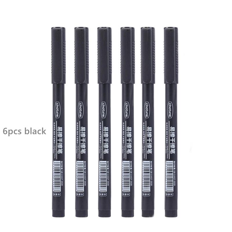 8 buc Marker Whiteboard Șters 0.5mm Vârf Fin Cerneală Neagră/Albastră/Roșie Marker Tablă Școală Birou Artă Scris Papetărie
