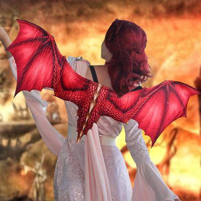 Hot Halloween Carnival Adult Decorative Non-woven Dragon Wings Cosplay Wing Props