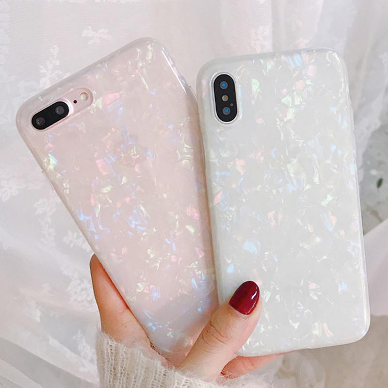 

Блестящие Блеск Мечта оболочки шаблон случаях для IPhone XR XS Max 6 6S Плюс Мягкая силиконовая обложка