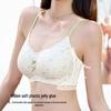 Wolkencreme Florale Lingerie Damen Bügelloser Push-Up BH mit sanfter Stütze und atmungsaktivem Design für kleine Brüste