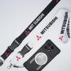 Car Keychain ID Holder Mobile Phone Neck Strap Lanyard For Mitsubishi Outlander Lancer 10 9 ASX RALLIART Eclipse L200