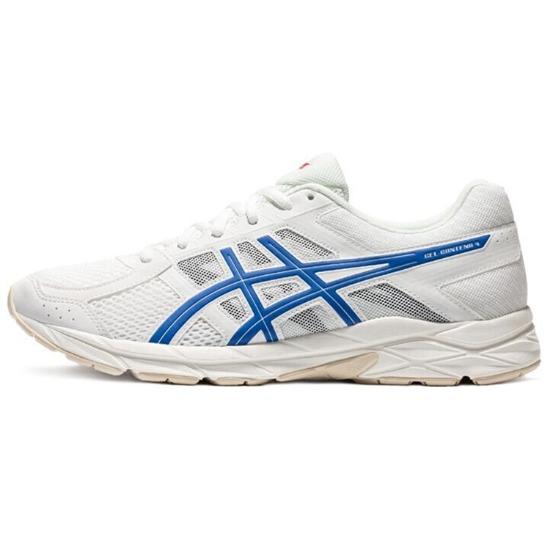 Asics Gel Contend 4 White Blue Men Sneakers T8D4Q-119