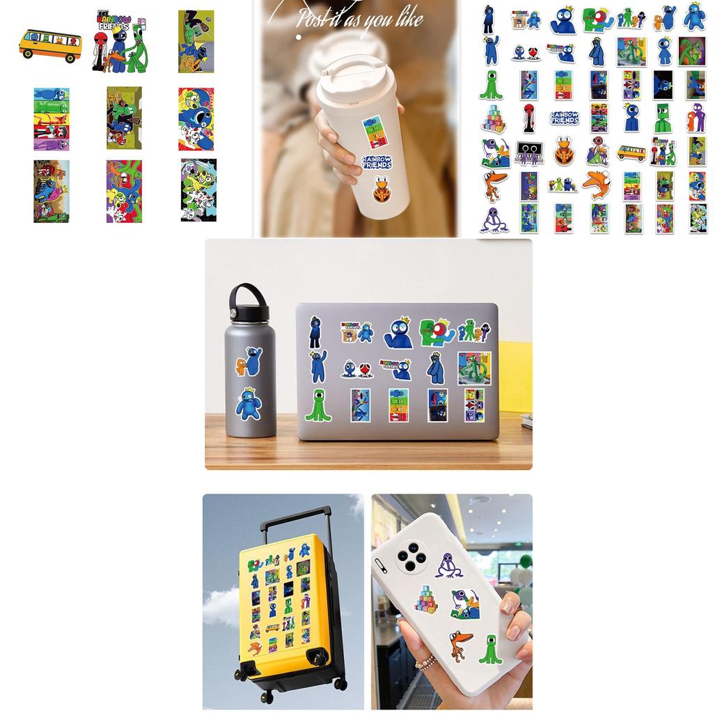 Colorful Roblox Rainbow Friends Stickers For Luggage Laptop And More!