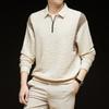 Autumn and Winter Half Zipper Polo Collar Outdoor Commuter T-shirt