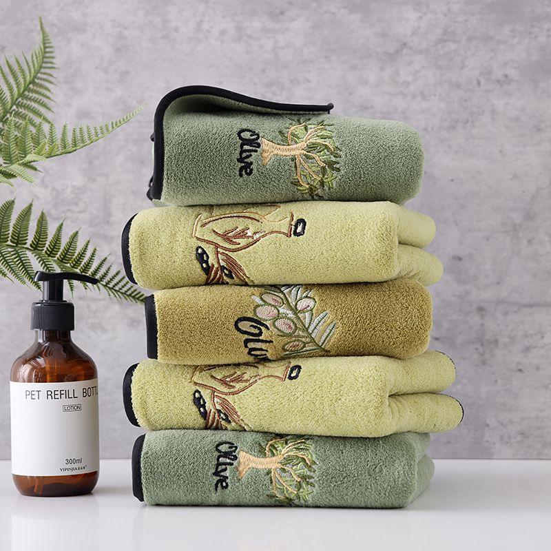 Quick-Dry Coral Fleece Bath Towel - Soft, Absorbent, Thickened for Home & Beach