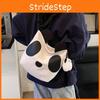 Cute Canvas Panda Single Shoulder Crossbody Bag Large Capacity Gift Backpack