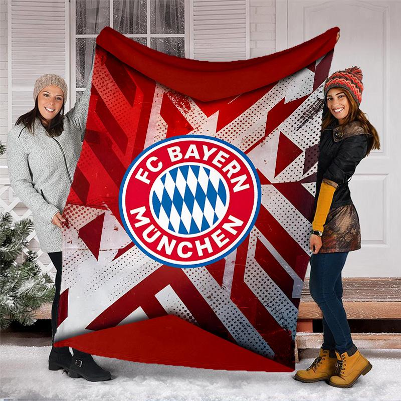 1pc B-Bayern Munich (7) Theme Blanket - Digital Print, Polyester, Cozy for All Seasons, Perfect for Outdoor, and Travel