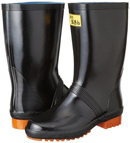 Fukuyama Rubber Mesh Fiber Rubber Boots, Master Tora-san Boots 1, Black, Size 29.0cm