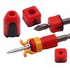 1/5Pcs Screw Holder Tool - Plastic Screw Positioning Guide For Woodworking Drilling With Non-Slip Grip & Depth Control - Carpent