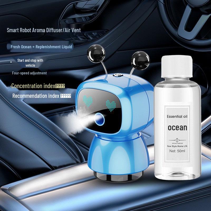 Creative Car Aromatherapy Perfume Vent Ornament - Long-lasting Fragrance Robot