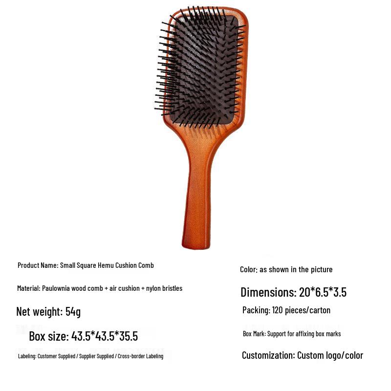 Wooden Air Cushion Scalp Massage & Styling Comb