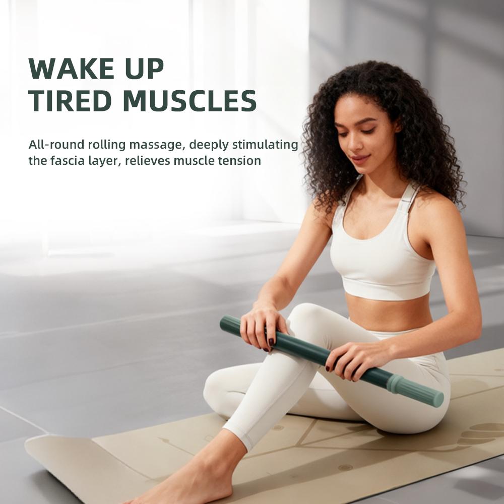 Yoga Fascia Stick Muscle Massage Roller Back and Leg Stretching Massager Muscle Relaxation Massage Roller Yoga Massage Stick
