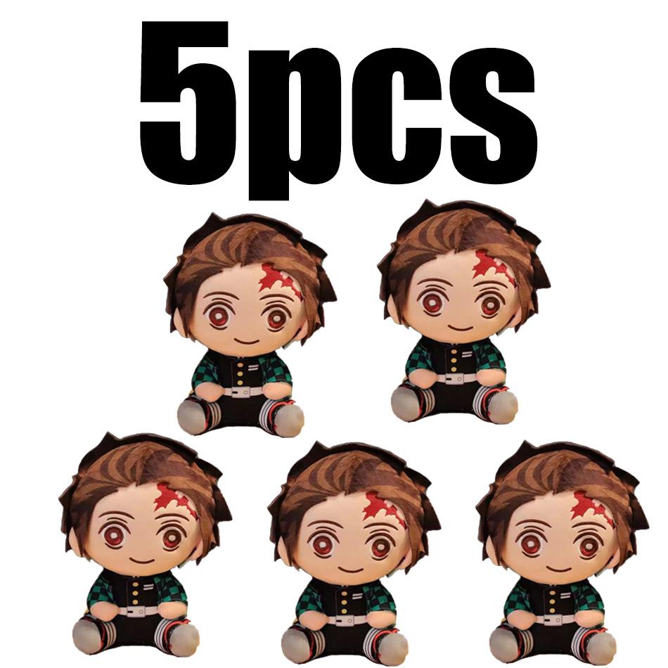 20CM Q verze Demon Slayer Plyšák Kawaii Roztomilý Cool Anime Hračka Panenka Loutka Plyšový Polštář Dekorace Místnosti Dětský Fanoušek Narozeninové Dárky
