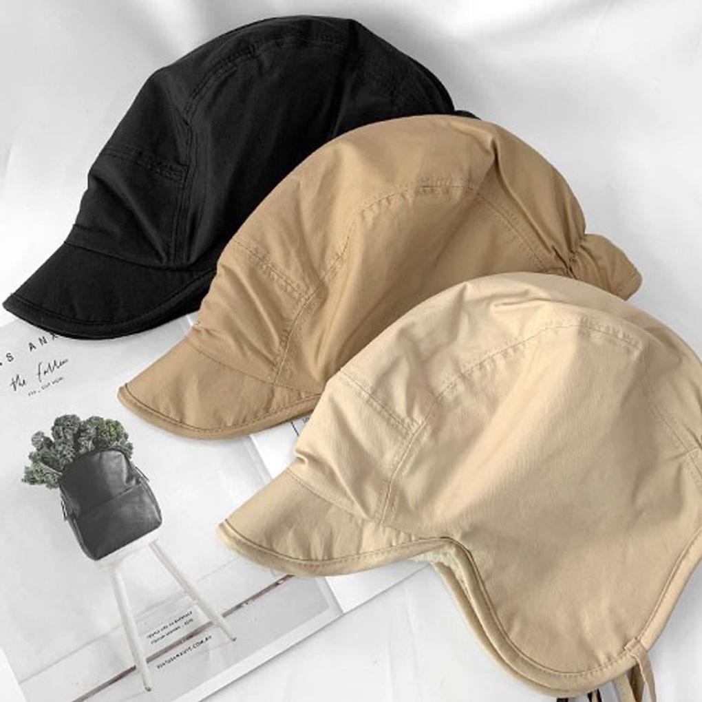 

Женская и мужская зимняя двухсторонняя шапка-ушанка из меха с отворотами на уши Jinbeiji