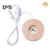 Round Night Light Wide Application Reliable DIY Wood Lamp Base